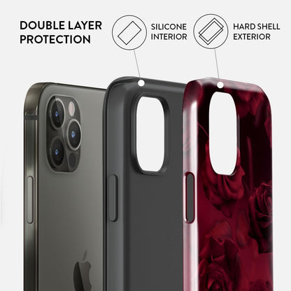 Unisex Phone Case for iPhone 15 Pro – Dual-Layer Hybrid Design with Shock-Absorbing TPU & Durable Exterior, Scratch-Resistant Finish and Raised Bezel Edge for Screen Protection & Daily Use