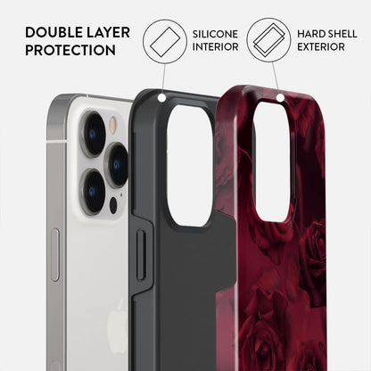 Unisex Phone Case for iPhone 15 Pro – Dual-Layer Hybrid Design with Shock-Absorbing TPU & Durable Exterior, Scratch-Resistant Finish and Raised Bezel Edge for Screen Protection & Daily Use