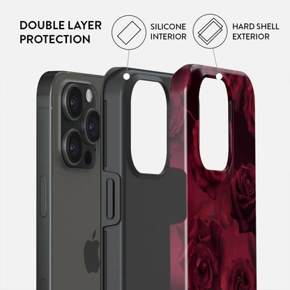 Unisex Phone Case for iPhone 15 Pro – Dual-Layer Hybrid Design with Shock-Absorbing TPU & Durable Exterior, Scratch-Resistant Finish and Raised Bezel Edge for Screen Protection & Daily Use