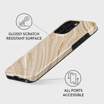 Unisex Phone Case for iPhone 15 Pro – Dual-Layer Hybrid Design with Shock-Absorbing TPU & Durable Exterior, Scratch-Resistant Finish and Raised Bezel Edge for Screen Protection & Daily Use