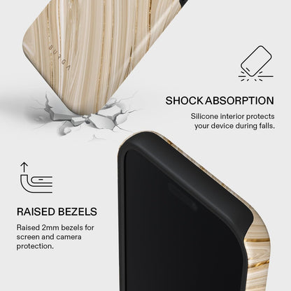 Unisex Phone Case for iPhone 15 Pro – Dual-Layer Hybrid Design with Shock-Absorbing TPU & Durable Exterior, Scratch-Resistant Finish and Raised Bezel Edge for Screen Protection & Daily Use
