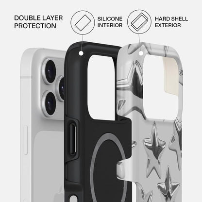 Unisex Phone Case for iPhone 15 Pro – Dual-Layer Hybrid Design with Shock-Absorbing TPU & Durable Exterior, Scratch-Resistant Finish and Raised Bezel Edge for Screen Protection & Daily Use