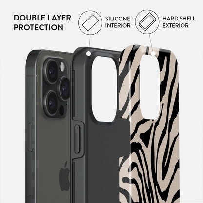 Unisex Phone Case for iPhone 15 Pro – Dual-Layer Hybrid Design with Shock-Absorbing TPU & Durable Exterior, Scratch-Resistant Finish and Raised Bezel Edge for Screen Protection & Daily Use