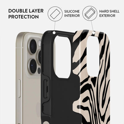 Unisex Phone Case for iPhone 15 Pro – Dual-Layer Hybrid Design with Shock-Absorbing TPU & Durable Exterior, Scratch-Resistant Finish and Raised Bezel Edge for Screen Protection & Daily Use