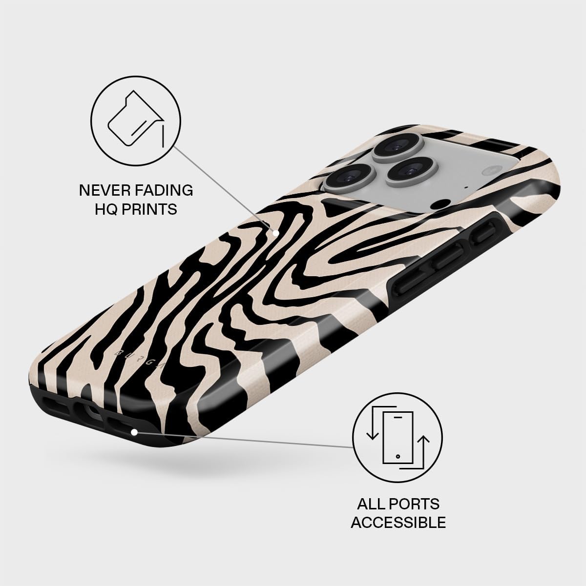 Unisex Phone Case for iPhone 15 Pro – Dual-Layer Hybrid Design with Shock-Absorbing TPU & Durable Exterior, Scratch-Resistant Finish and Raised Bezel Edge for Screen Protection & Daily Use
