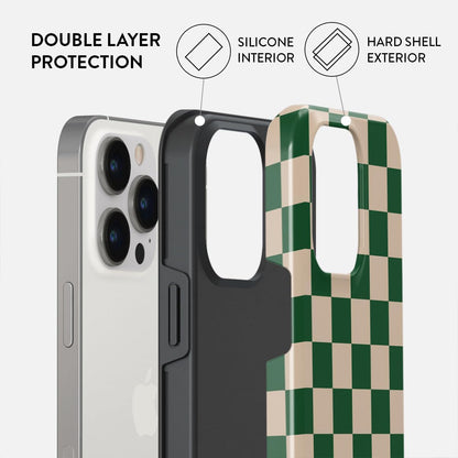Unisex Phone Case for iPhone 15 Pro – Dual-Layer Hybrid Design with Shock-Absorbing TPU & Durable Exterior, Scratch-Resistant Finish and Raised Bezel Edge for Screen Protection & Daily Use