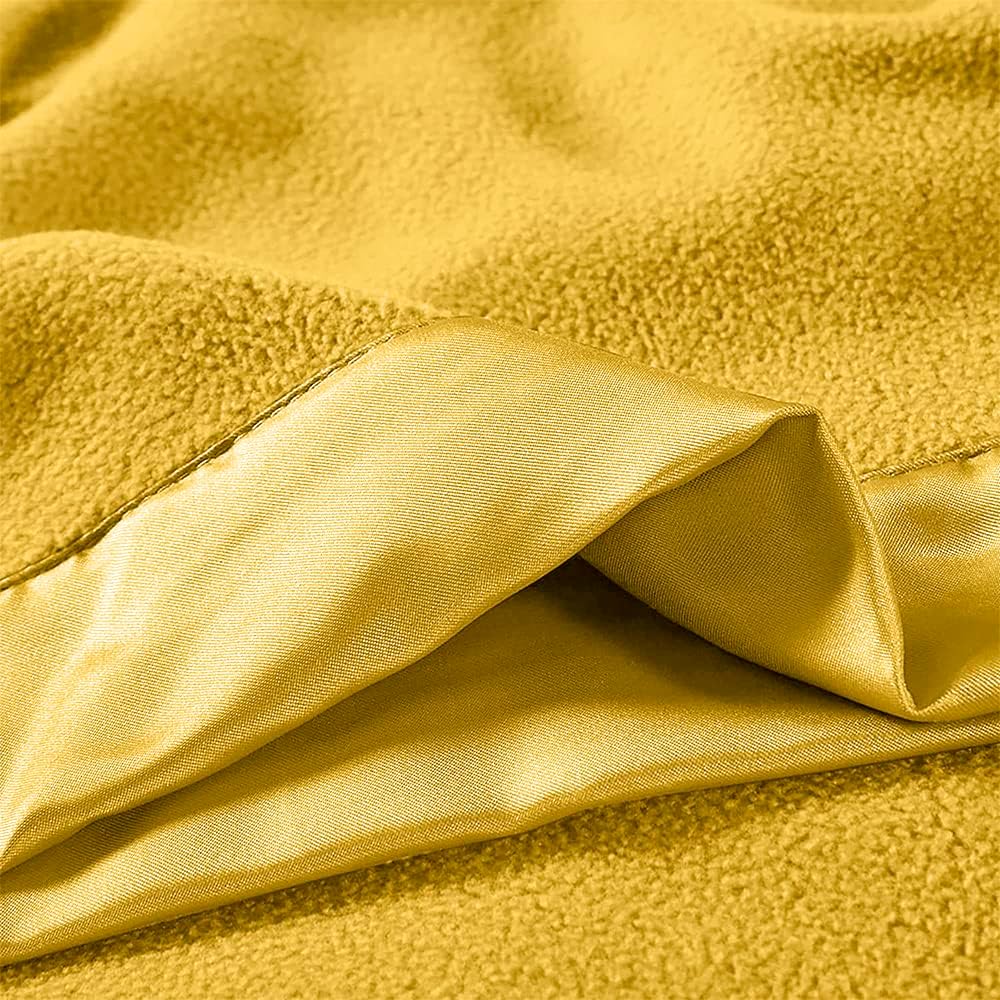 Canary Yellow Satin Blanket Binding Tape 2" x 4 3/4 Yards – Single Fold Satin Quilt Binding for Blanket Edges, Glossy Polyester Trim for Sewing, Quilting, Baby Blankets, Crafts, and Fabric Projects