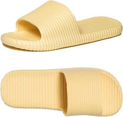 Shower Shoes for Women's Men's Home Slides Quick Drying Non-Slip Indoor Outdoor Slipper for Spa Gym Pool Beach Sandal