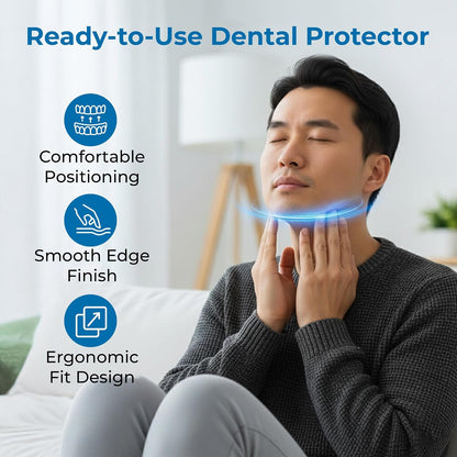Reviv R3 Heavy-Duty Pre-Formed Dental Protector and Mouthpiece | Thicker Food-Grade Silicone with Air Holes | Low-Profile Gum Design for Standard & Wide Jaws - Large (Yellow)