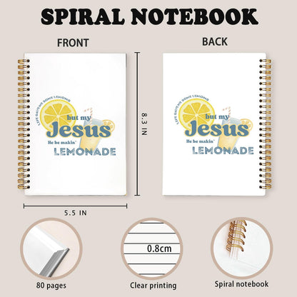 Bible Journal for Women, Christian Gifts for Women Girls,Jesus Christian Lemon Notebook Journal for Note Taking, Religious Gifts for Men, Scripture Hardcover Spiral Notebook 5.5x8.3 Inch
