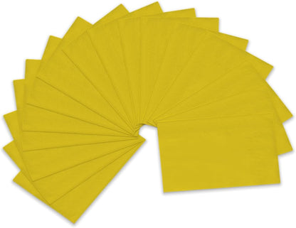 Yellow Paper Napkins 13 * 16inch Guest Paper Disposable Towels Napkin Paper Hand Towels for Wedding, Dinner, Birthday Party, Dessert Cocktail ＆ Kitchen Napkins（ 120 Count）