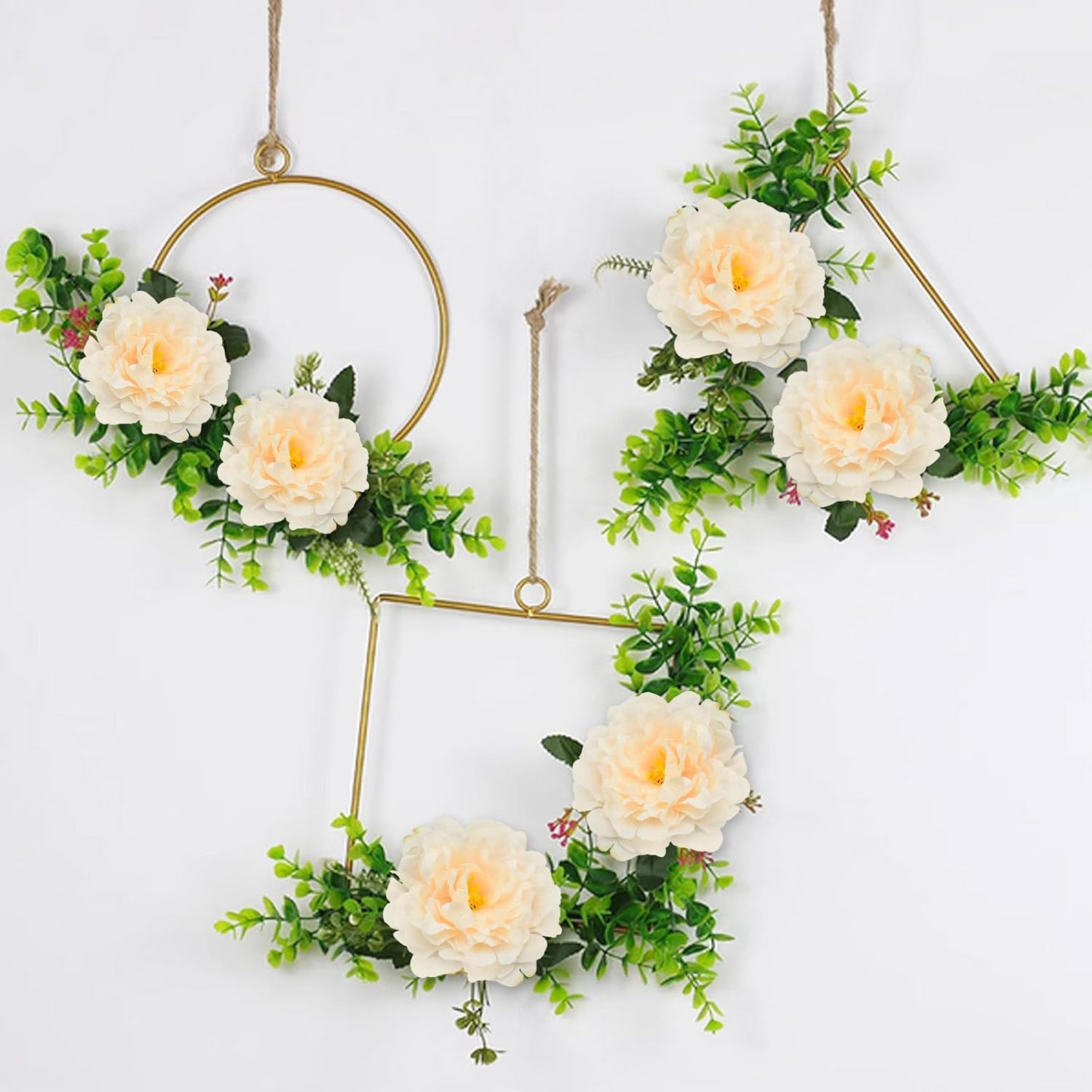 Artificial Flower Peonies, 20 Pcs Yellow Flowers Bulk Heads with Stem | 5 Inch Silk Fake Peony for DIY Crafts Garland, No Leaf, Faux Peonies Flowers for Wedding Home Party Centerpiece Signage Decor