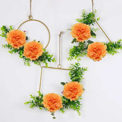 Artificial Flower Peonies, 20 Pcs Yellow Flowers Bulk Heads with Stem | 5 Inch Silk Fake Peony for DIY Crafts Garland, No Leaf, Faux Peonies Flowers for Wedding Home Party Centerpiece Signage Decor