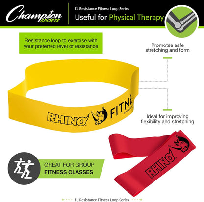 Stretch Loop Bands for Men and Women, Light to Heavy Resistance - Durable Fitness Band for Strength Training, Stretching, Rehabilitation - Premium Home Workout Equipment