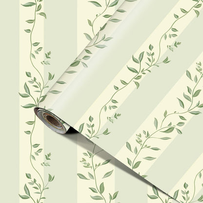 Lemon Wallpaper 15.7"x39.4" Peel and Stick Vinyl Contact Paper Self Adhesive Removable Citrus Fruit Green Leaf Bow Summer Wall Mural for Kitchen Bedroom Living Room Home Decor
