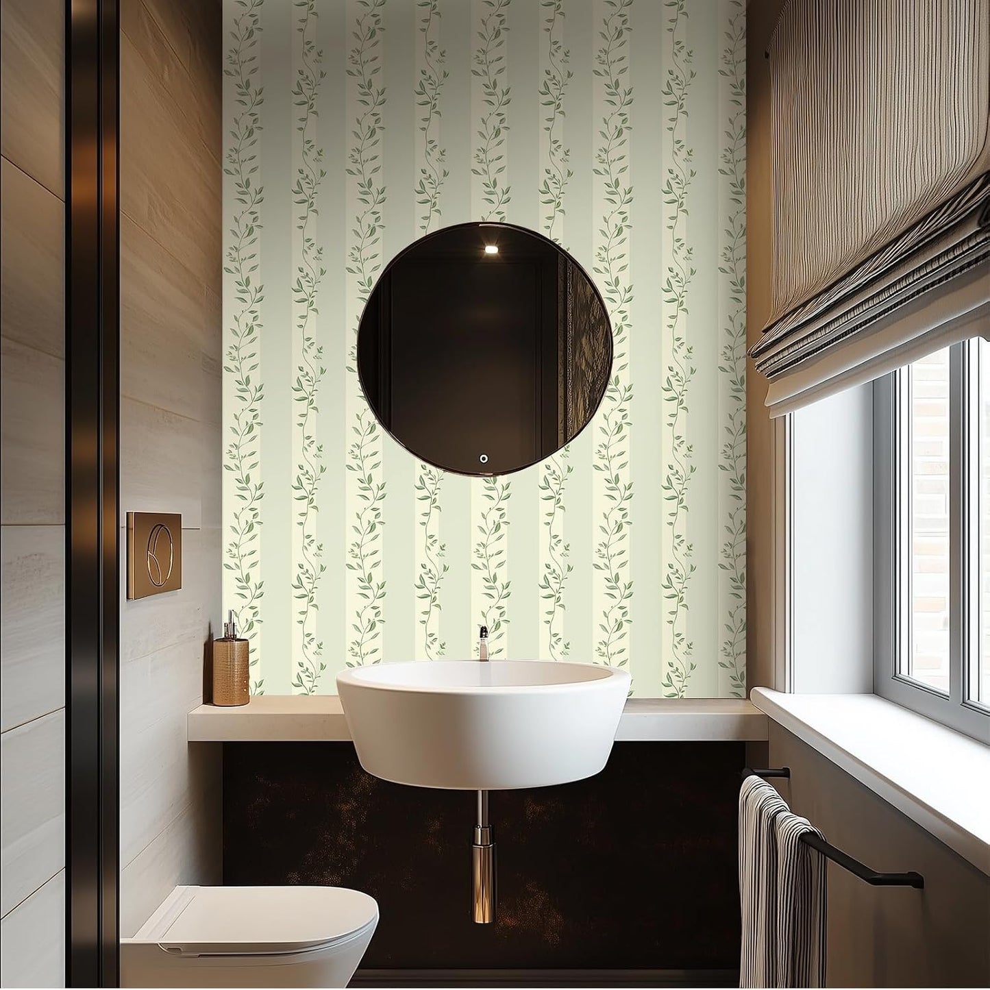 Lemon Wallpaper 15.7"x39.4" Peel and Stick Vinyl Contact Paper Self Adhesive Removable Citrus Fruit Green Leaf Bow Summer Wall Mural for Kitchen Bedroom Living Room Home Decor