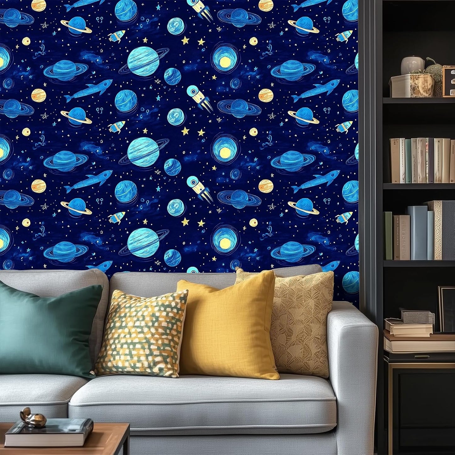 Lemon Wallpaper 15.7"x39.4" Peel and Stick Vinyl Contact Paper Self Adhesive Removable Citrus Fruit Green Leaf Bow Summer Wall Mural for Kitchen Bedroom Living Room Home Decor