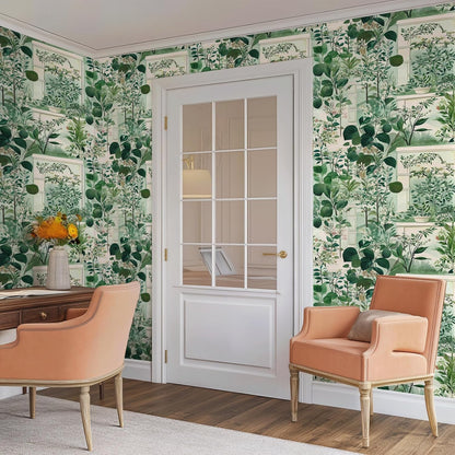 Watercolor Lemon Floral Wallpaper Peel and Stick Removable 17.7" x 118.11" Yellow Citrus Pink Flower Green Leaf Wall Paper Self Adhesive for Classroom Bedroom Laundry Room Bathroom