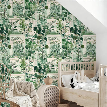Watercolor Lemon Floral Wallpaper Peel and Stick Removable 17.7" x 118.11" Yellow Citrus Pink Flower Green Leaf Wall Paper Self Adhesive for Classroom Bedroom Laundry Room Bathroom