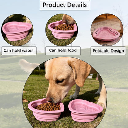 3 Pack Dog Collapsible Bowl & Sun Hat, Pet Cap with Ear Hole, Yellow, S | Adjustable Summer UV protection Fisherman Hats, Portable and Lightweight Feeding Bowls, for Outdoor Travel Walking Hiking