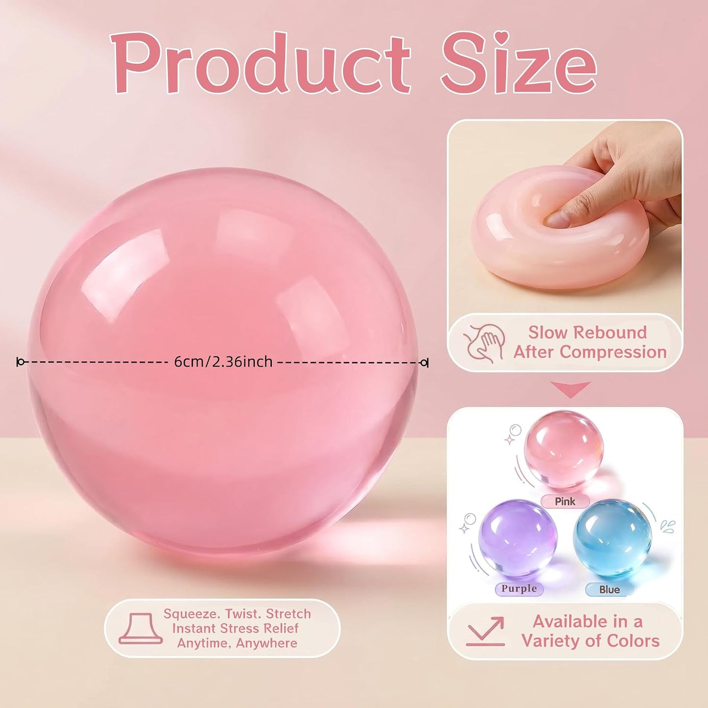 Coconut Oil Squishy Fidget Toys,Slow Rise Squeeze Toys for Stress Relief | Yellow Coconut Oil Stress Ball,Slow Rising Squishy Toys,Squeezy Sensory Toys,Stress Anxiety Party Favors Gift for Adults Kids