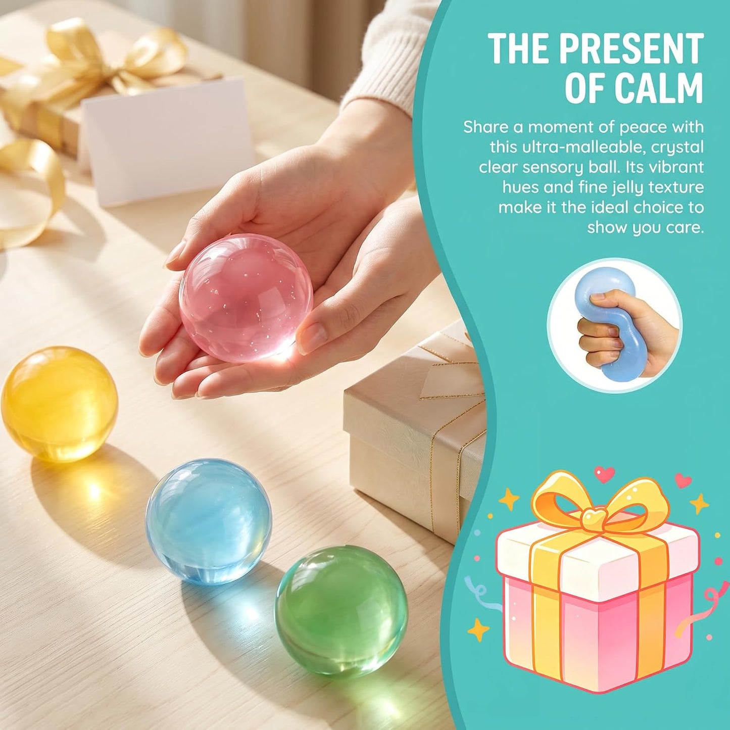 Coconut Oil Squishy Fidget Toys,Slow Rise Squeeze Toys for Stress Relief | Yellow Coconut Oil Stress Ball,Slow Rising Squishy Toys,Squeezy Sensory Toys,Stress Anxiety Party Favors Gift for Adults Kids