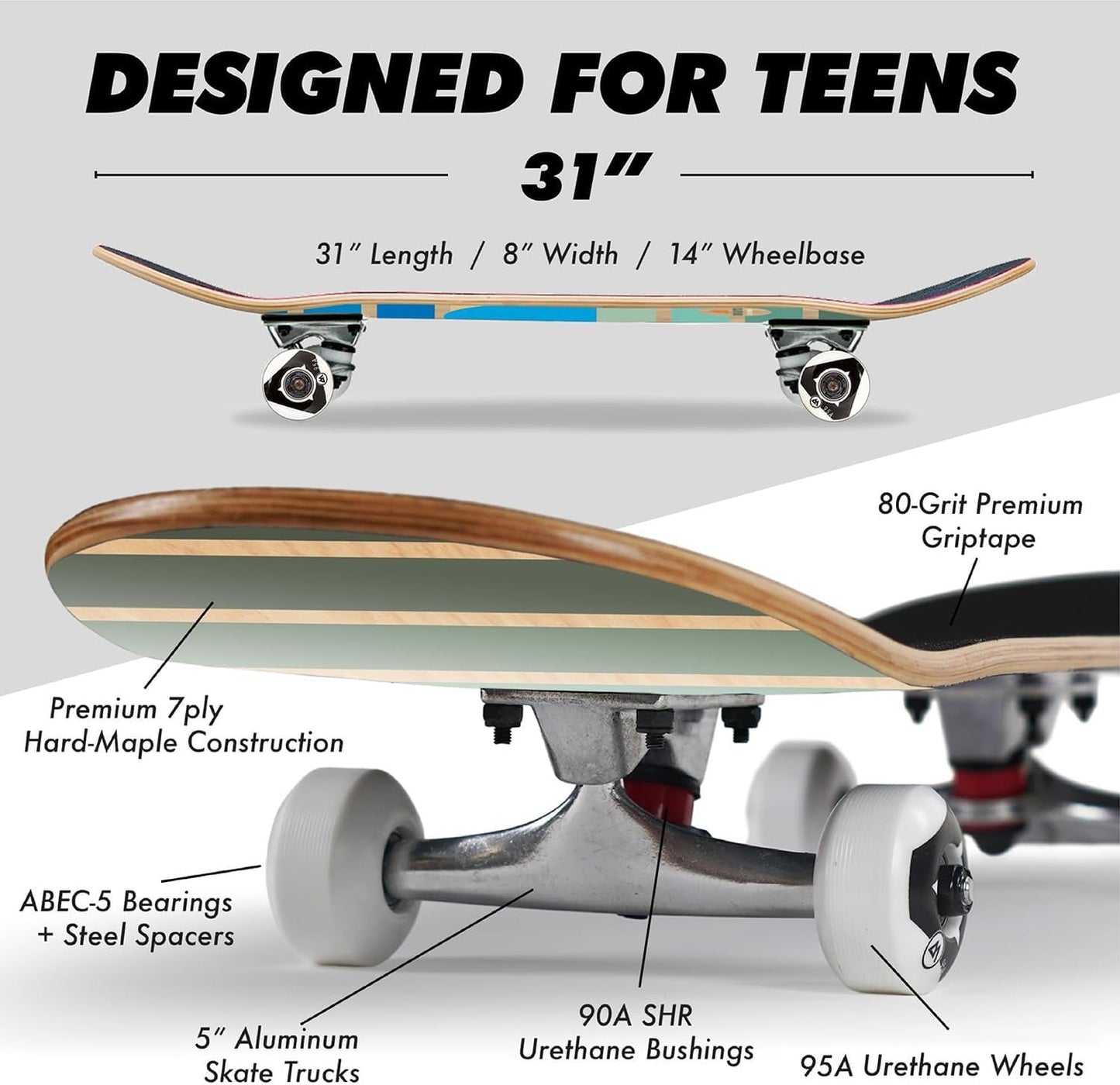 Complete Cruiser Starter Skateboard