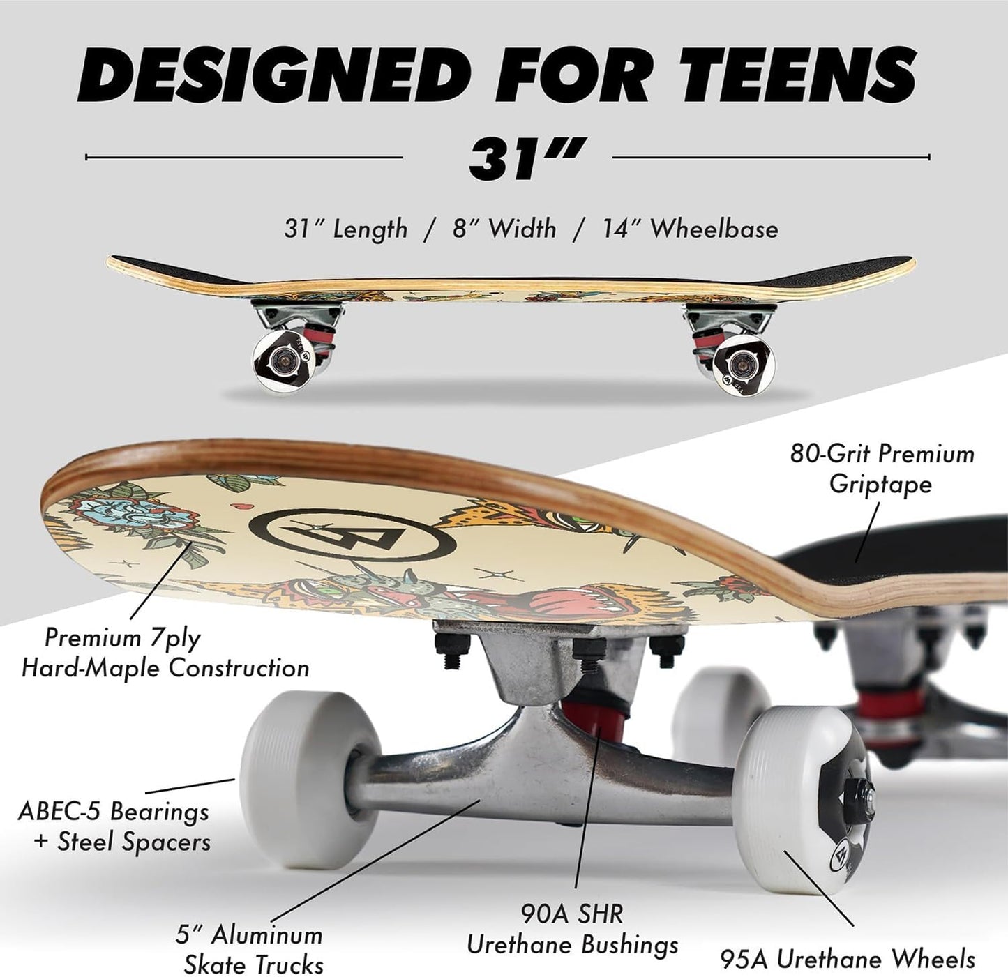 Complete Cruiser Starter Skateboard