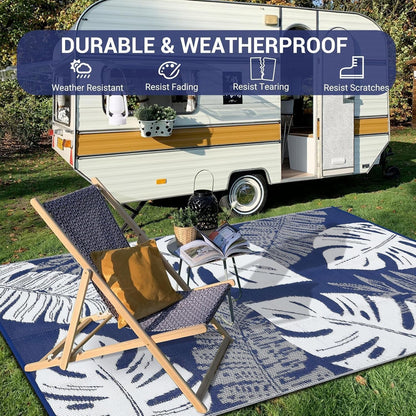 Modern Cute Fruit Slices Pattern Area Rug Fun Grapefruit Lemon Orange Print Waterproof Outdoor Rugs for Porch Patio Deck Balcony Yard Anti Slip Washable Outside Rug 4x6 Easy Clean Camping Carpet