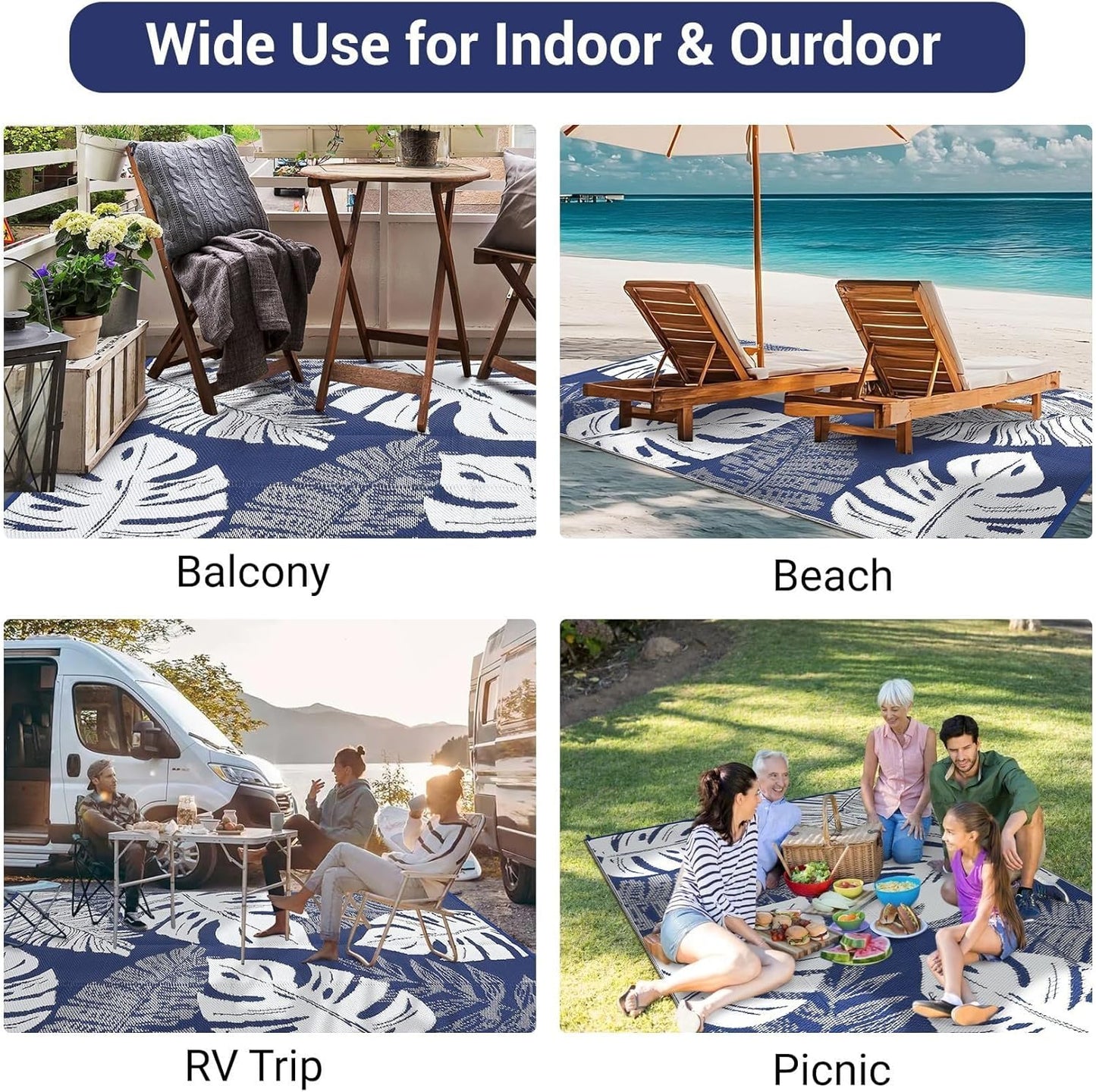 Modern Cute Fruit Slices Pattern Area Rug Fun Grapefruit Lemon Orange Print Waterproof Outdoor Rugs for Porch Patio Deck Balcony Yard Anti Slip Washable Outside Rug 4x6 Easy Clean Camping Carpet