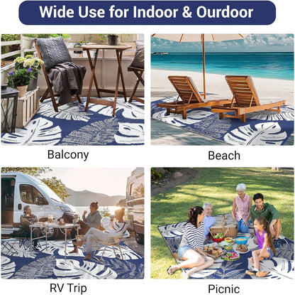 Modern Cute Fruit Slices Pattern Area Rug Fun Grapefruit Lemon Orange Print Waterproof Outdoor Rugs for Porch Patio Deck Balcony Yard Anti Slip Washable Outside Rug 4x6 Easy Clean Camping Carpet