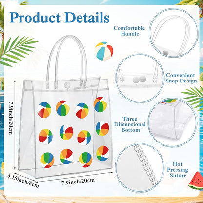 24 Pcs Capri Lemon Party Gift Bags Clear Blue Tiles Lemon Goodie Bags with Handle 8 x 8 x 3.15 Inch Return Gift Wrap Totes Italian Gifts for Women Guests Amalfi Coast Party Birthday Supplies