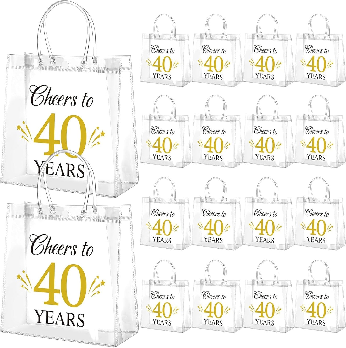 24 Pcs Capri Lemon Party Gift Bags Clear Blue Tiles Lemon Goodie Bags with Handle 8 x 8 x 3.15 Inch Return Gift Wrap Totes Italian Gifts for Women Guests Amalfi Coast Party Birthday Supplies
