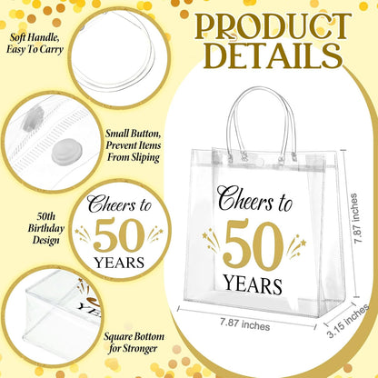 24 Pcs Capri Lemon Party Gift Bags Clear Blue Tiles Lemon Goodie Bags with Handle 8 x 8 x 3.15 Inch Return Gift Wrap Totes Italian Gifts for Women Guests Amalfi Coast Party Birthday Supplies