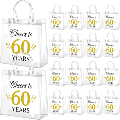 24 Pcs Capri Lemon Party Gift Bags Clear Blue Tiles Lemon Goodie Bags with Handle 8 x 8 x 3.15 Inch Return Gift Wrap Totes Italian Gifts for Women Guests Amalfi Coast Party Birthday Supplies