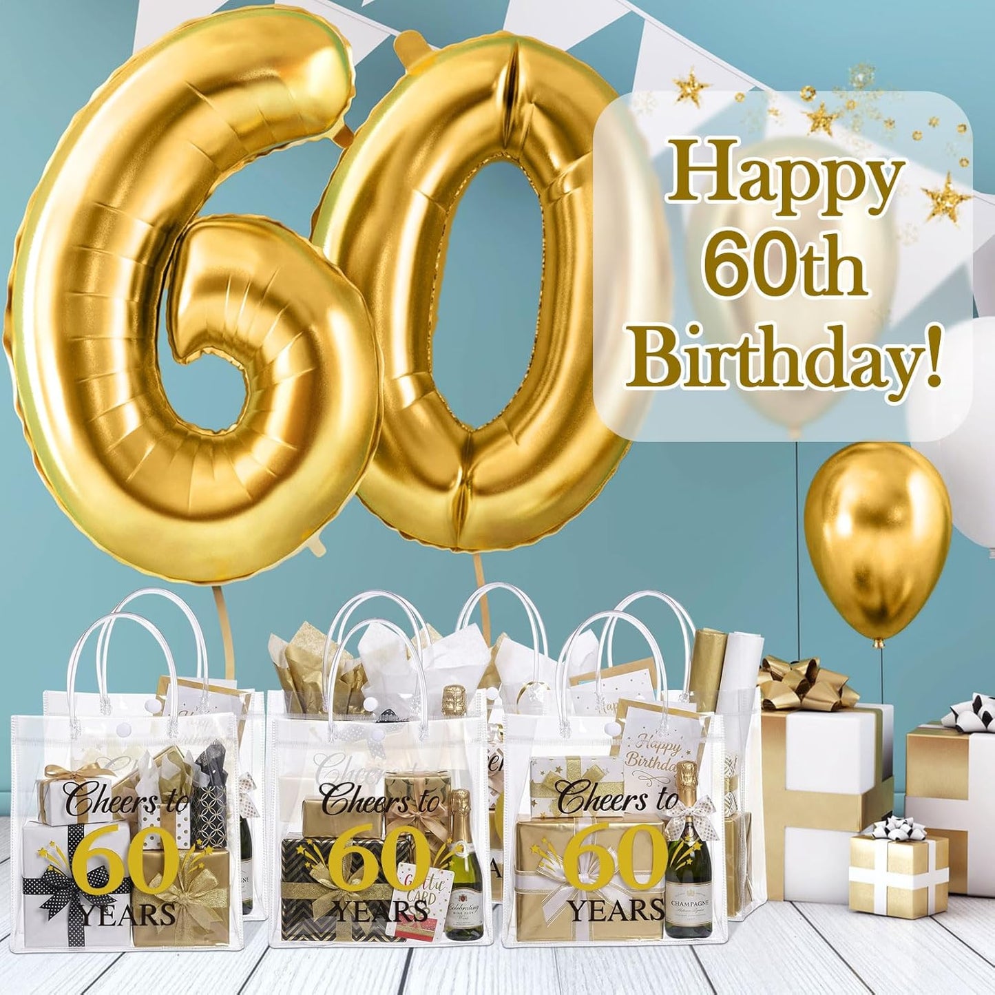 24 Pcs Capri Lemon Party Gift Bags Clear Blue Tiles Lemon Goodie Bags with Handle 8 x 8 x 3.15 Inch Return Gift Wrap Totes Italian Gifts for Women Guests Amalfi Coast Party Birthday Supplies