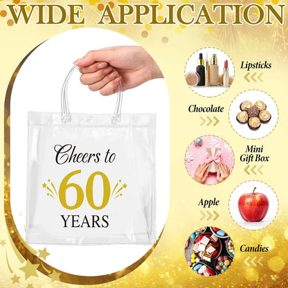 24 Pcs Capri Lemon Party Gift Bags Clear Blue Tiles Lemon Goodie Bags with Handle 8 x 8 x 3.15 Inch Return Gift Wrap Totes Italian Gifts for Women Guests Amalfi Coast Party Birthday Supplies