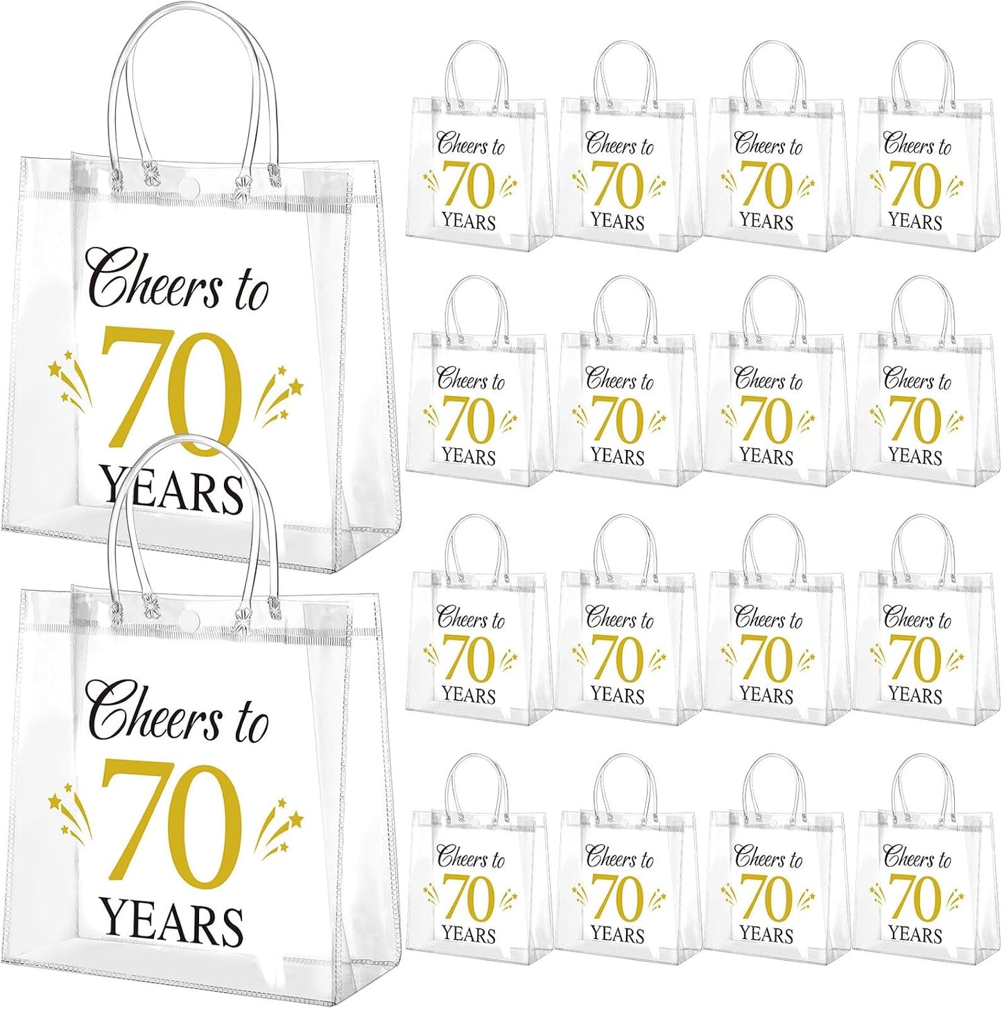 24 Pcs Capri Lemon Party Gift Bags Clear Blue Tiles Lemon Goodie Bags with Handle 8 x 8 x 3.15 Inch Return Gift Wrap Totes Italian Gifts for Women Guests Amalfi Coast Party Birthday Supplies