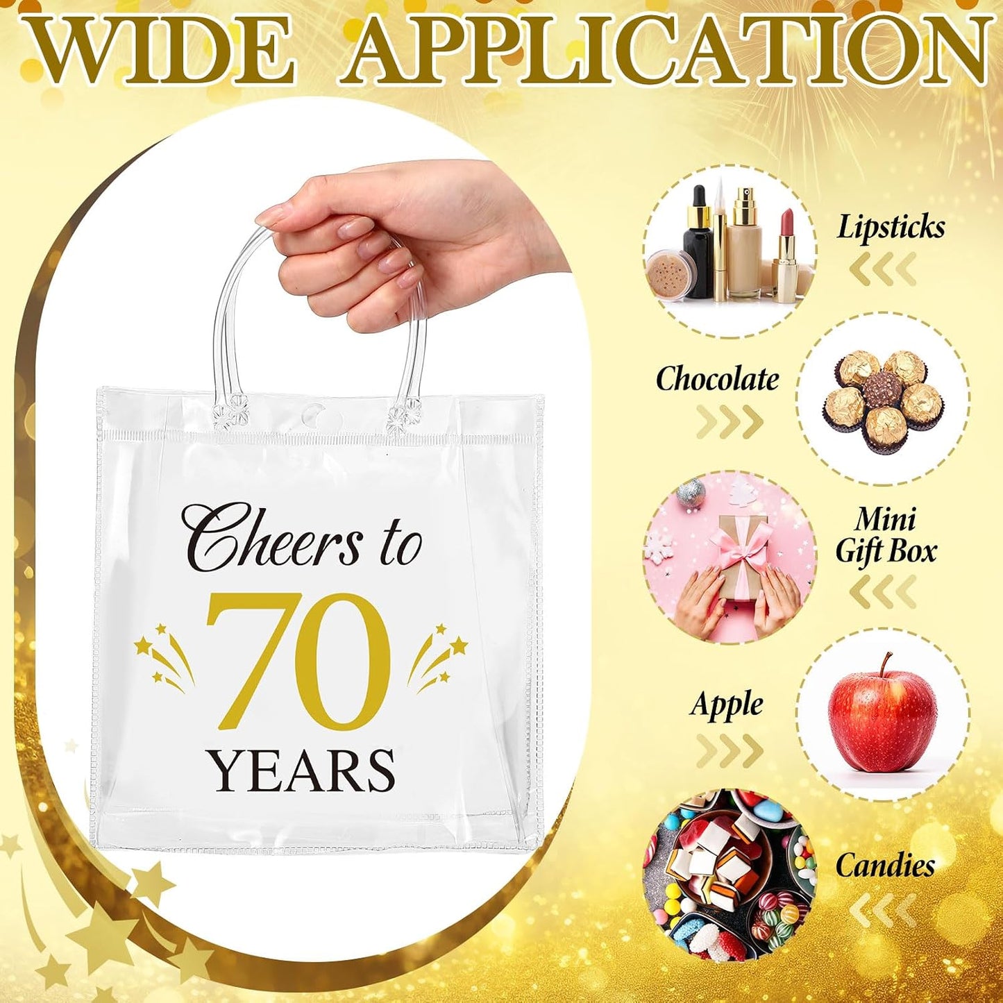 24 Pcs Capri Lemon Party Gift Bags Clear Blue Tiles Lemon Goodie Bags with Handle 8 x 8 x 3.15 Inch Return Gift Wrap Totes Italian Gifts for Women Guests Amalfi Coast Party Birthday Supplies