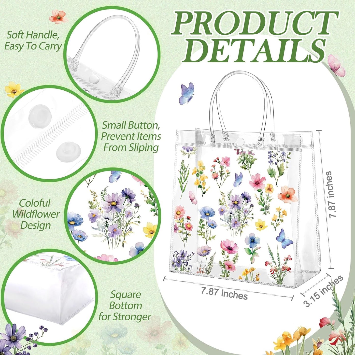 24 Pcs Capri Lemon Party Gift Bags Clear Blue Tiles Lemon Goodie Bags with Handle 8 x 8 x 3.15 Inch Return Gift Wrap Totes Italian Gifts for Women Guests Amalfi Coast Party Birthday Supplies