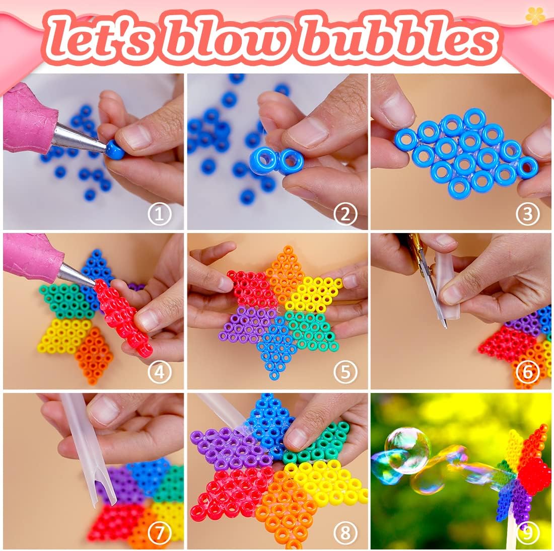 Glitter Pony Beads(1000pcs Dark Yellow Glitter), Beads for Jewelry Making, Beading Supplies, Arts & Crafts Materials for Jewelry Making.