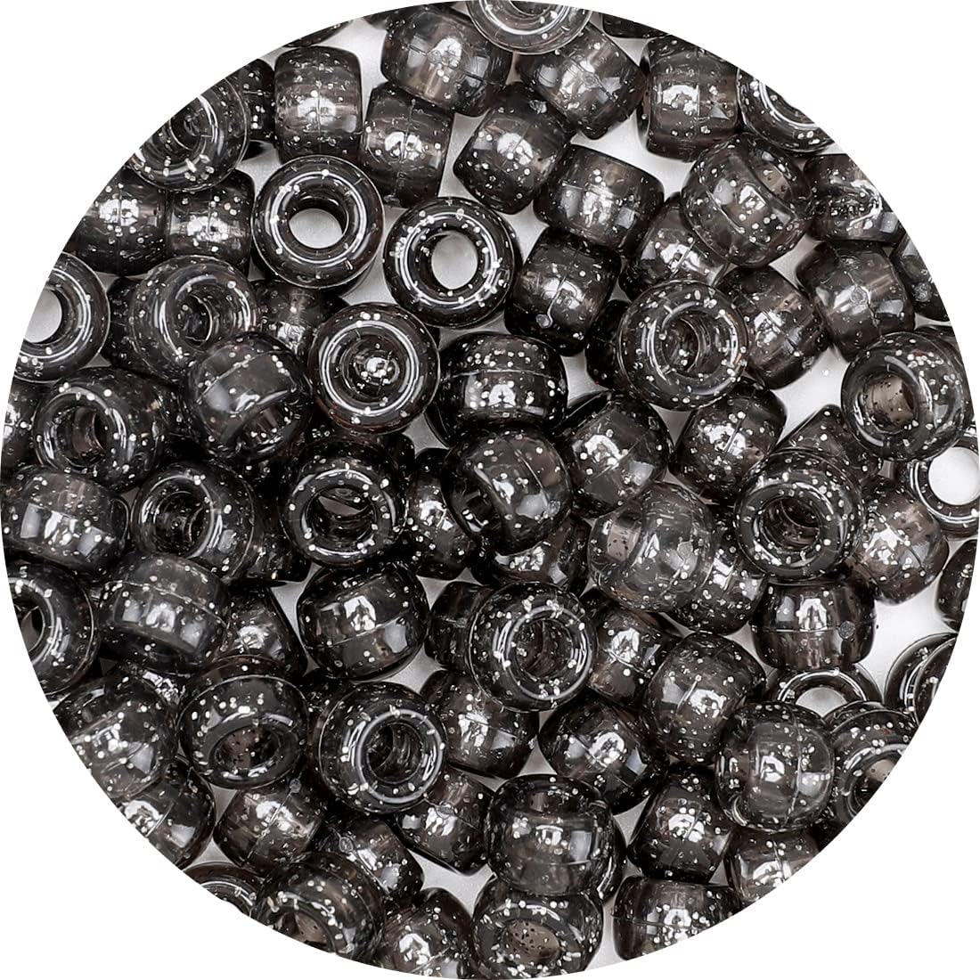 Glitter Pony Beads(1000pcs Dark Yellow Glitter), Beads for Jewelry Making, Beading Supplies, Arts & Crafts Materials for Jewelry Making.