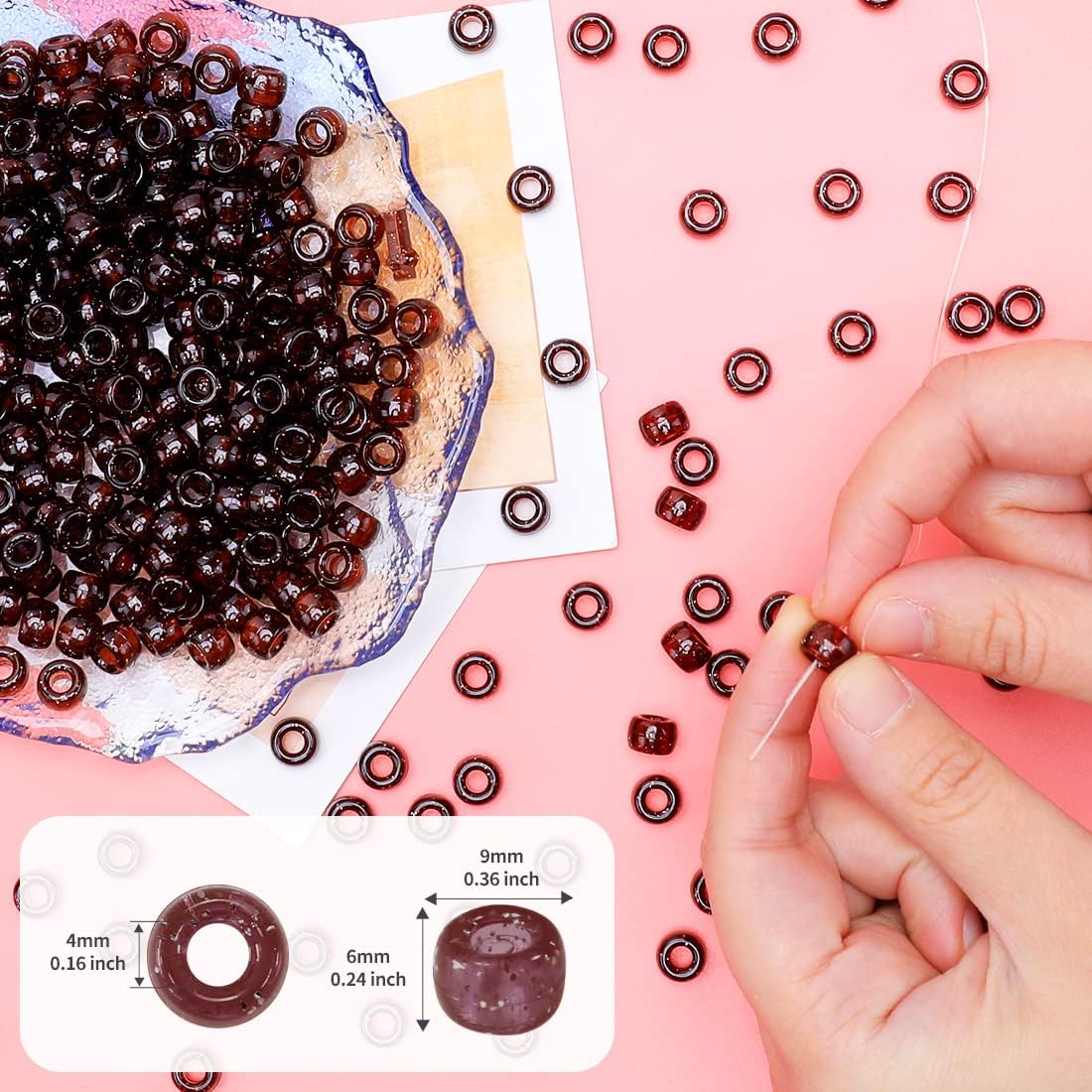 Glitter Pony Beads(1000pcs Dark Yellow Glitter), Beads for Jewelry Making, Beading Supplies, Arts & Crafts Materials for Jewelry Making.