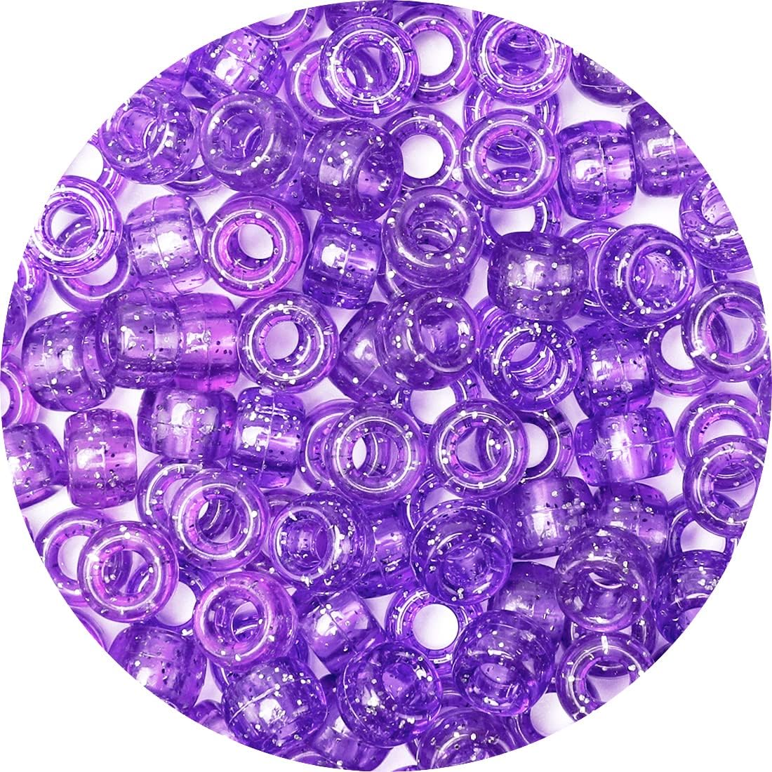Glitter Pony Beads(1000pcs Dark Yellow Glitter), Beads for Jewelry Making, Beading Supplies, Arts & Crafts Materials for Jewelry Making.