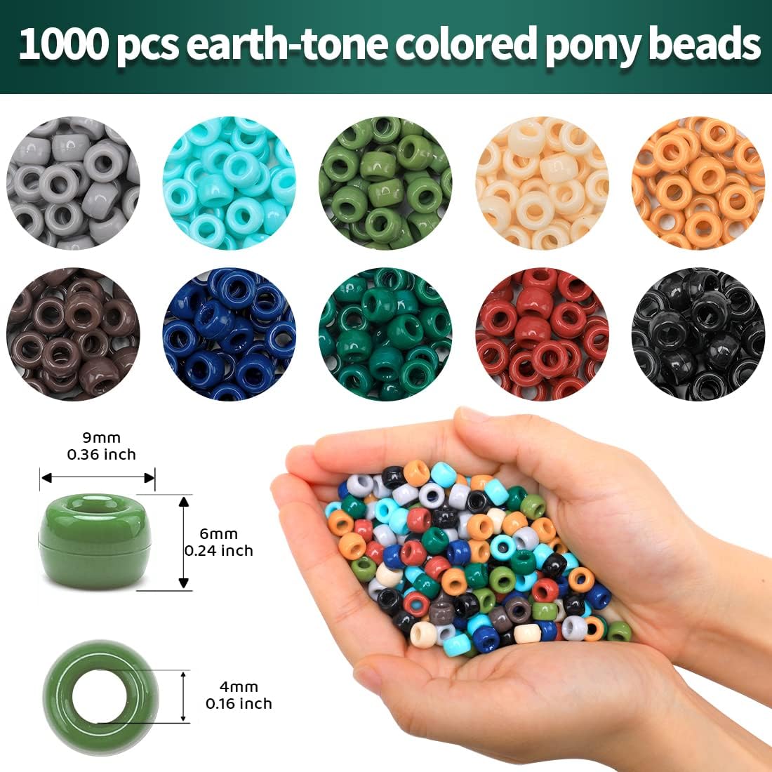 Glitter Pony Beads(1000pcs Dark Yellow Glitter), Beads for Jewelry Making, Beading Supplies, Arts & Crafts Materials for Jewelry Making.