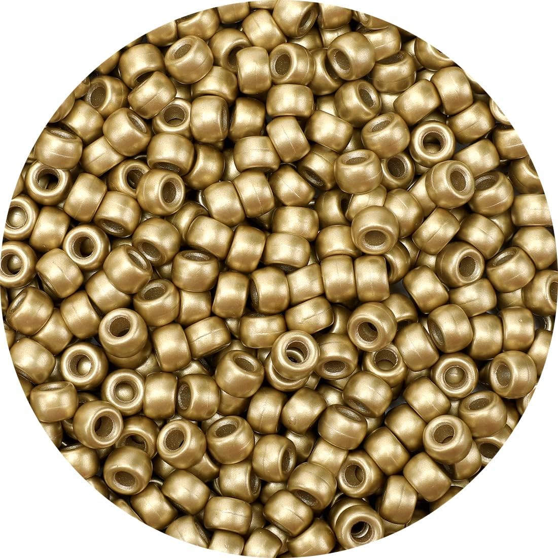 Glitter Pony Beads(1000pcs Dark Yellow Glitter), Beads for Jewelry Making, Beading Supplies, Arts & Crafts Materials for Jewelry Making.