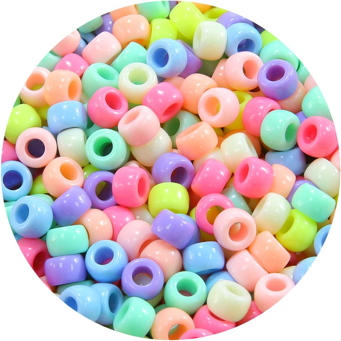 Glitter Pony Beads(1000pcs Dark Yellow Glitter), Beads for Jewelry Making, Beading Supplies, Arts & Crafts Materials for Jewelry Making.
