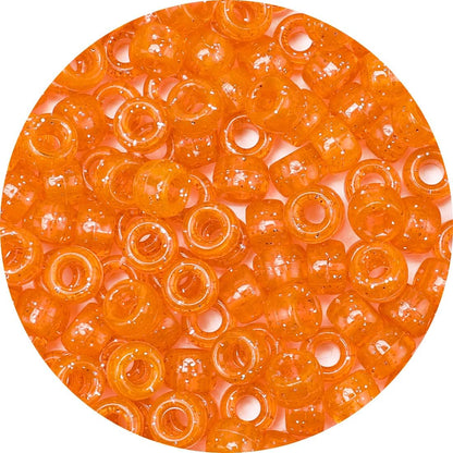 Glitter Pony Beads(1000pcs Dark Yellow Glitter), Beads for Jewelry Making, Beading Supplies, Arts & Crafts Materials for Jewelry Making.