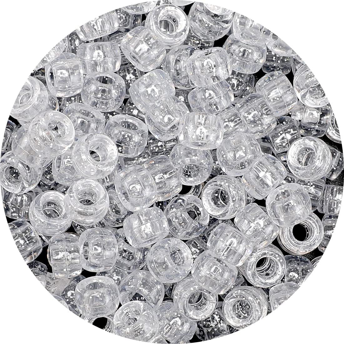 Glitter Pony Beads(1000pcs Dark Yellow Glitter), Beads for Jewelry Making, Beading Supplies, Arts & Crafts Materials for Jewelry Making.