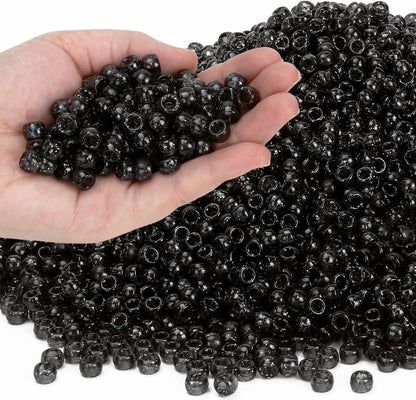 Glitter Pony Beads(1000pcs Dark Yellow Glitter), Beads for Jewelry Making, Beading Supplies, Arts & Crafts Materials for Jewelry Making.